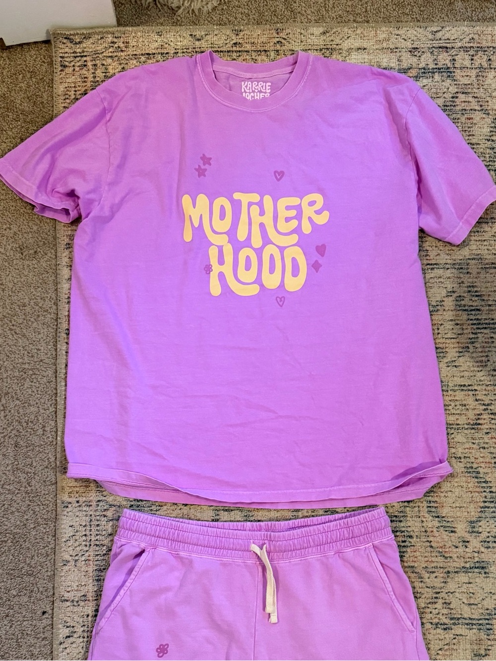 Motherhood Short Sleeve Tee in Lavender